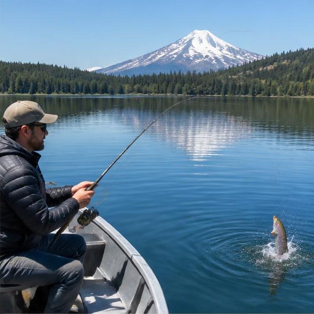 Cascade Lakes trout morning