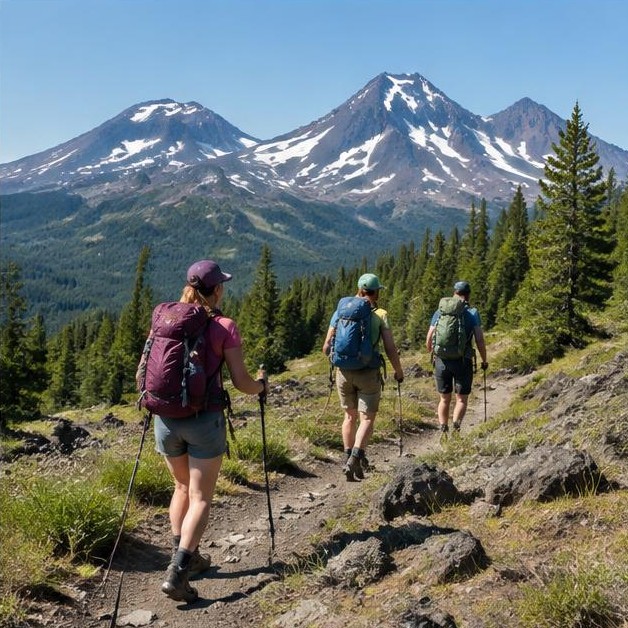 Three Sisters wilderness hike