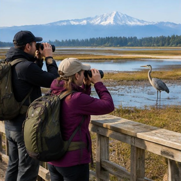 Nisqually delta birding morning