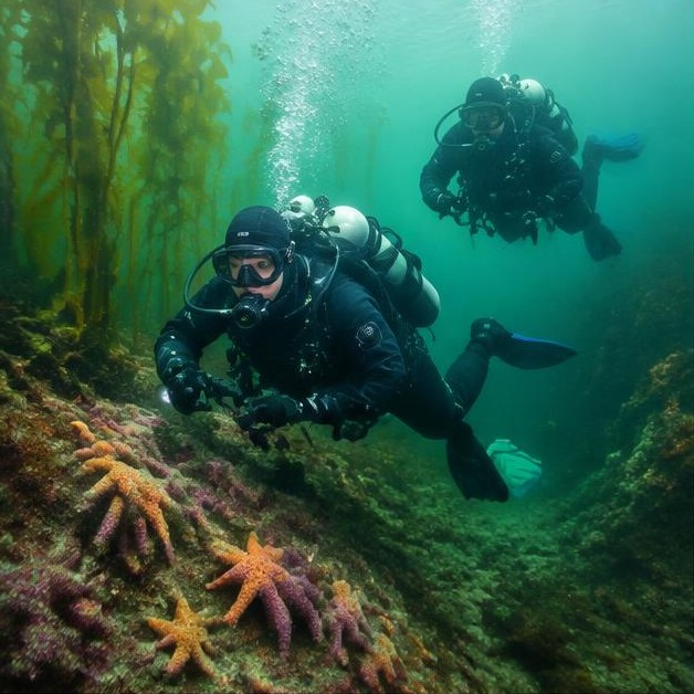 Cold-water reef dive at Lime Kiln