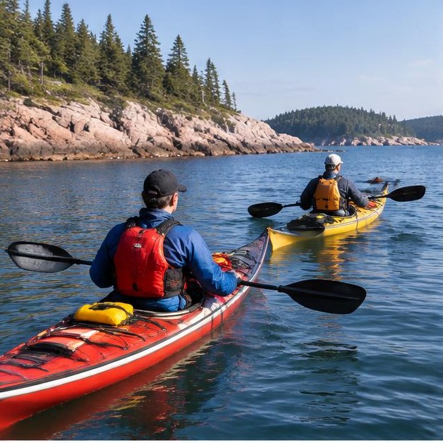 Acadia coast sea kayak