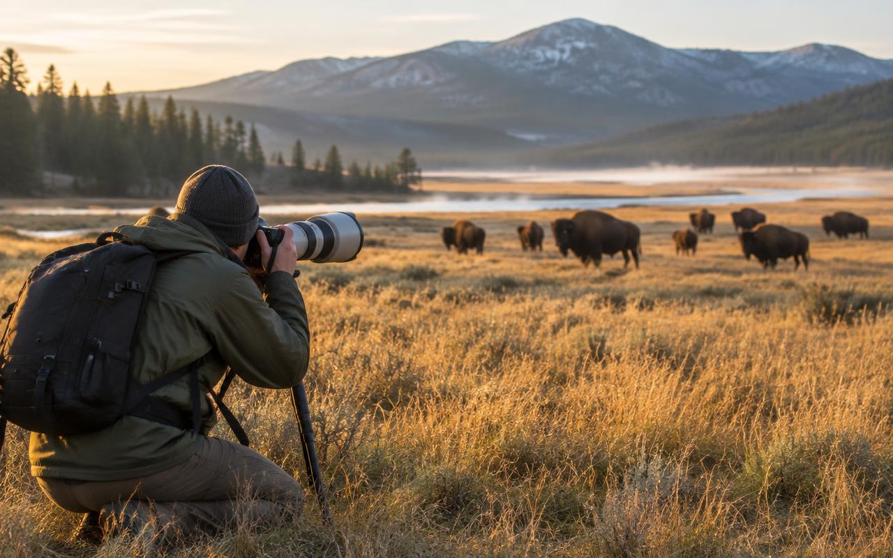 Yellowstone wildlife photography safari
